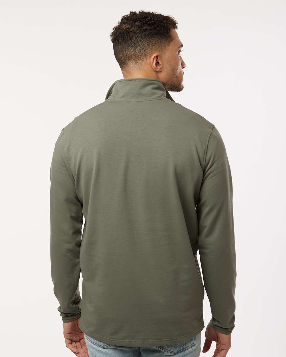 Men's Perform Quarter-Zip Pullover - OnModelBack - B00076542 - Pine