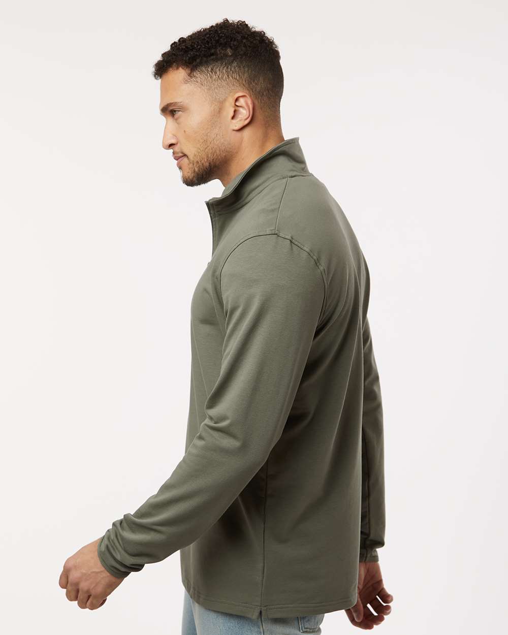 Men's Perform Quarter-Zip Pullover - OnModelSide - B00076542 - Pine