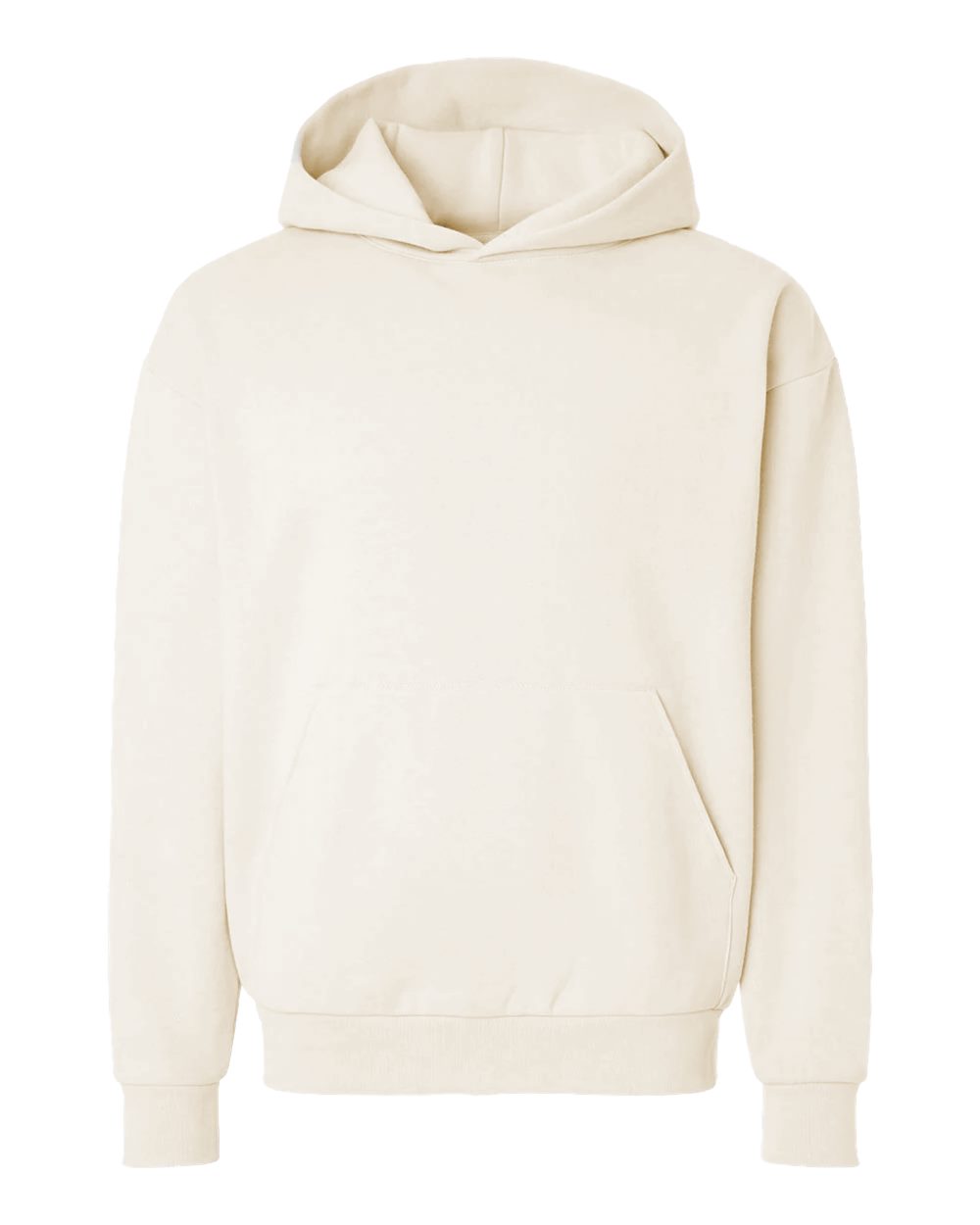 Unisex Boulevard Heavyweight Hooded Sweatshirt - Front - B00376242 - Bone