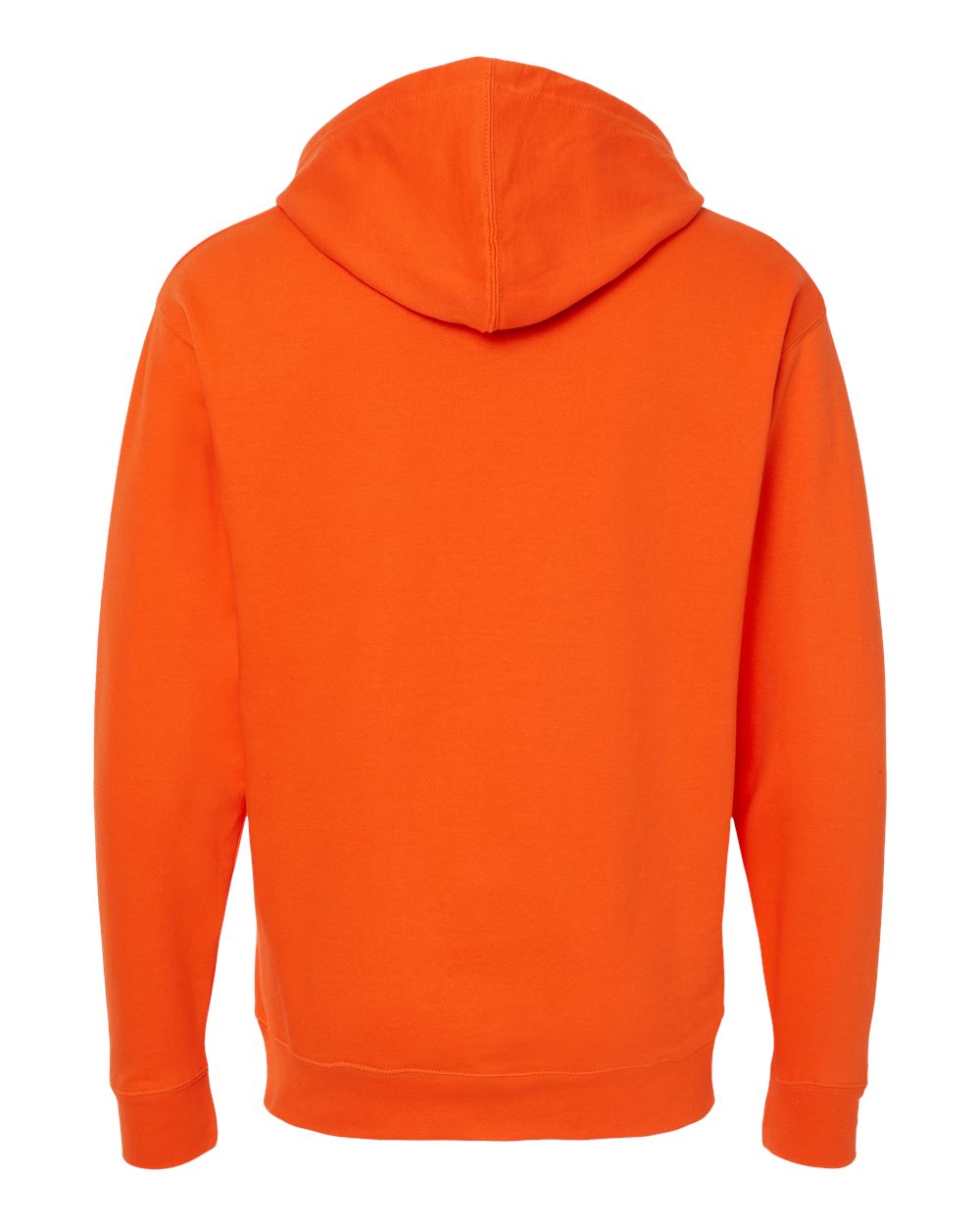 Unisex Midweight Hooded Sweatshirt - Back - B23676062 - Orange