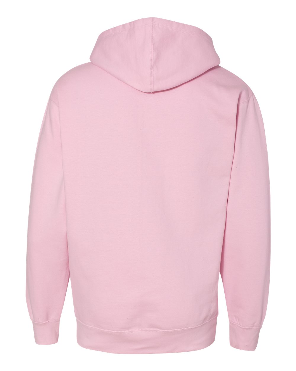 Unisex Midweight Hooded Sweatshirt - Back - B23676302 - Light Pink
