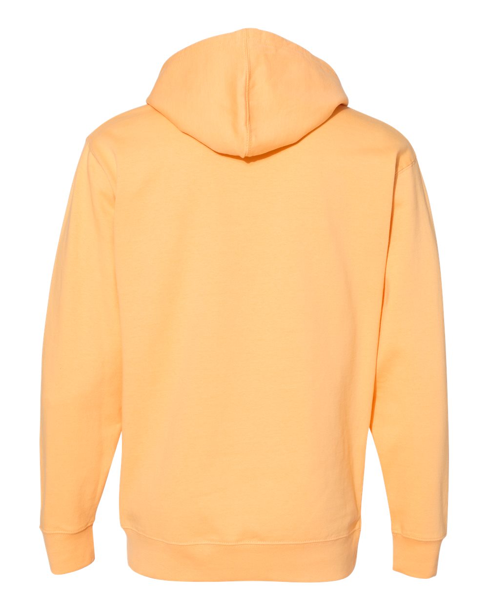 Unisex Midweight Hooded Sweatshirt - Back - B23676322 - Peach