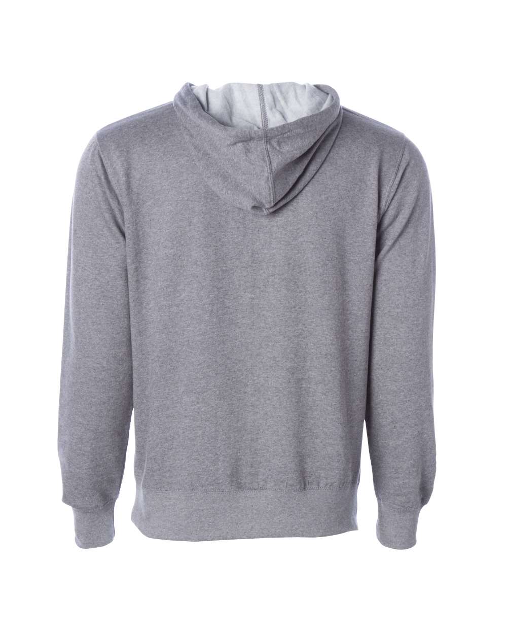 Unisex Midweight Hooded Sweatshirt - Back - B23676362 - Gunmetal Heather