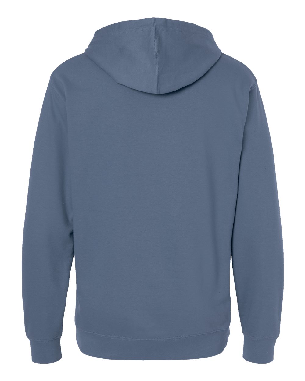 Unisex Midweight Hooded Sweatshirt - Back - B23676422 - Storm Blue