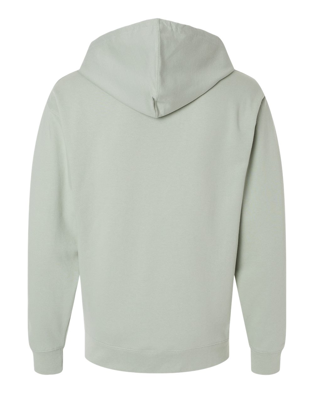 Unisex Midweight Hooded Sweatshirt - Back - B23676432 - Dusty Sage