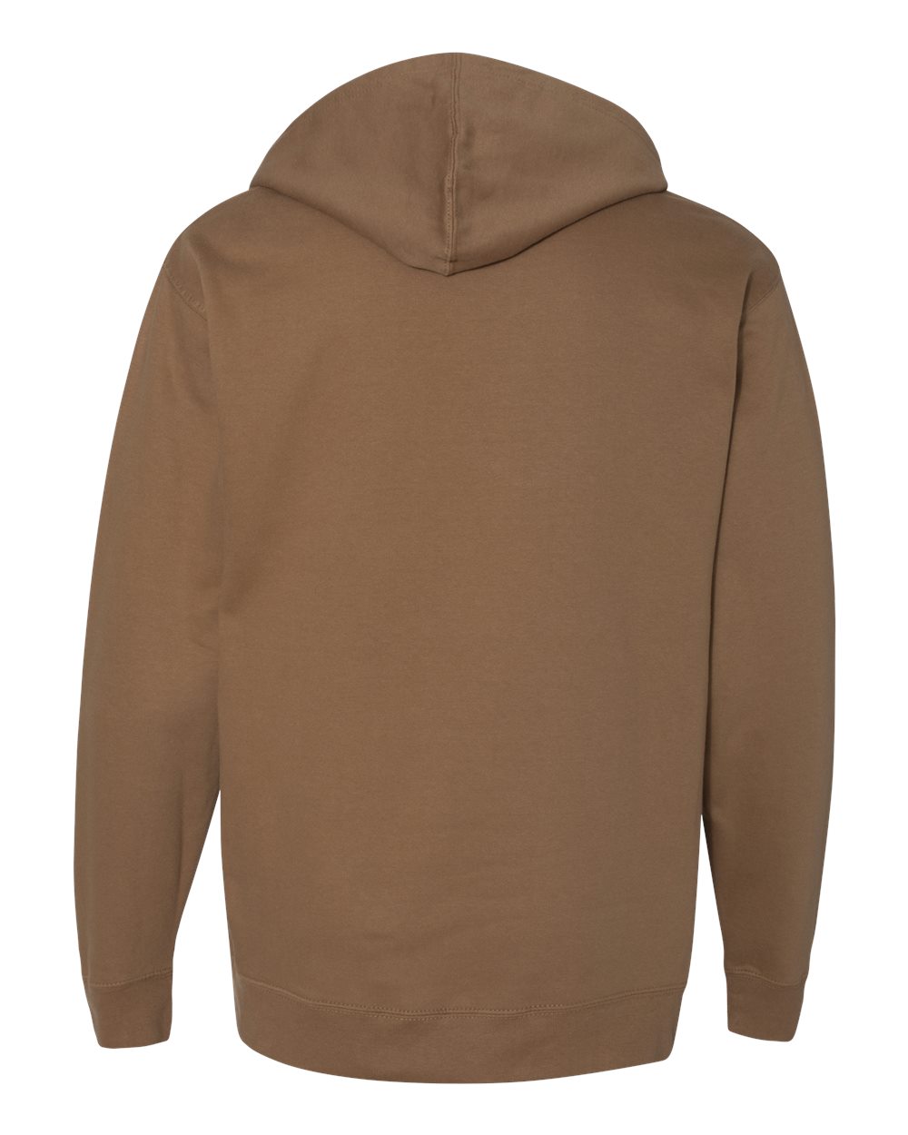Unisex Midweight Hooded Sweatshirt - Back - B23676552 - Saddle