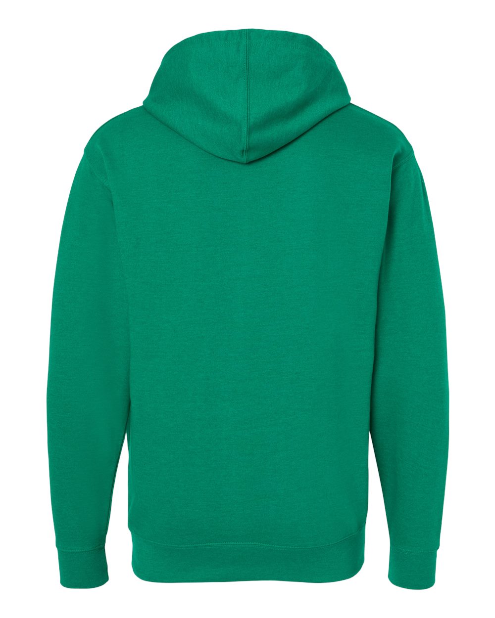 Unisex Midweight Hooded Sweatshirt - Back - B23676612 - Kelly Green Heather