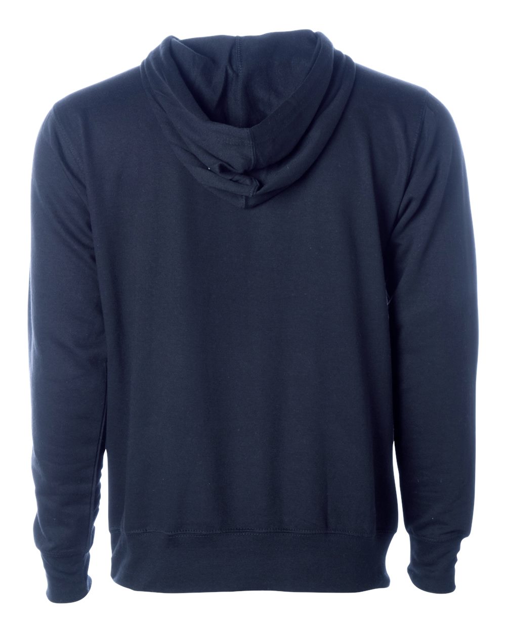 Unisex Midweight Hooded Sweatshirt - Back - B23676652 - Classic Navy