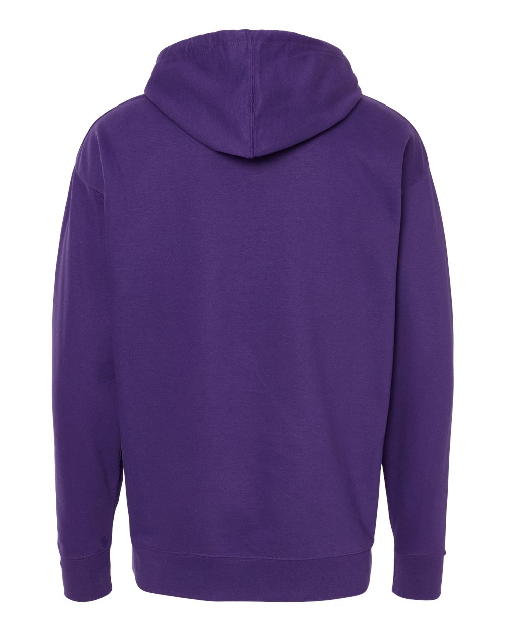 Unisex Midweight Hooded Sweatshirt - Back - B23676722 - Purple