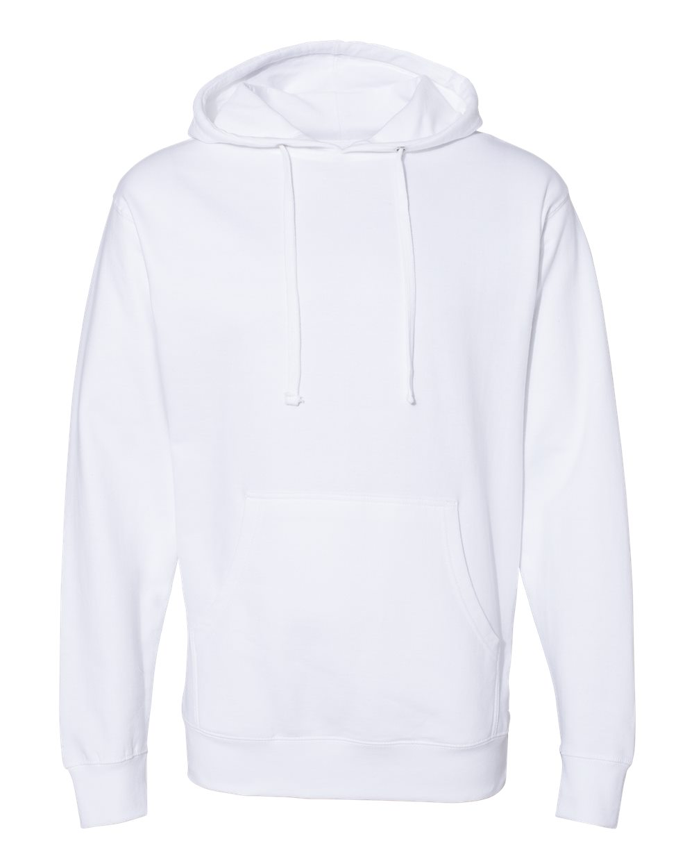 Unisex Midweight Hooded Sweatshirt - Front - B23676002 - White