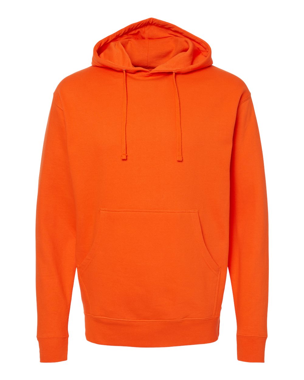 Unisex Midweight Hooded Sweatshirt - Front - B23676062 - Orange