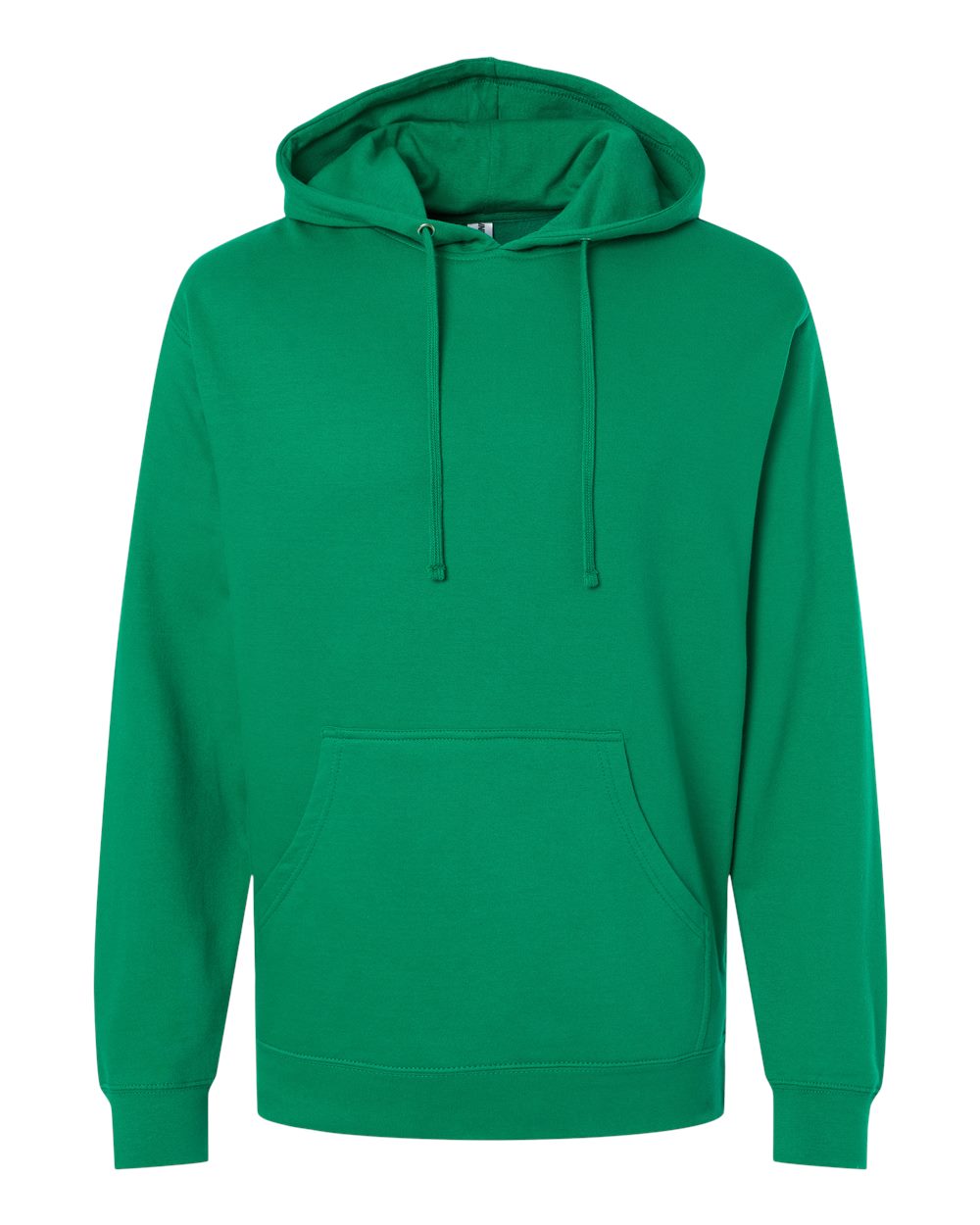 Unisex Midweight Hooded Sweatshirt - Front - B23676072 - Kelly Green