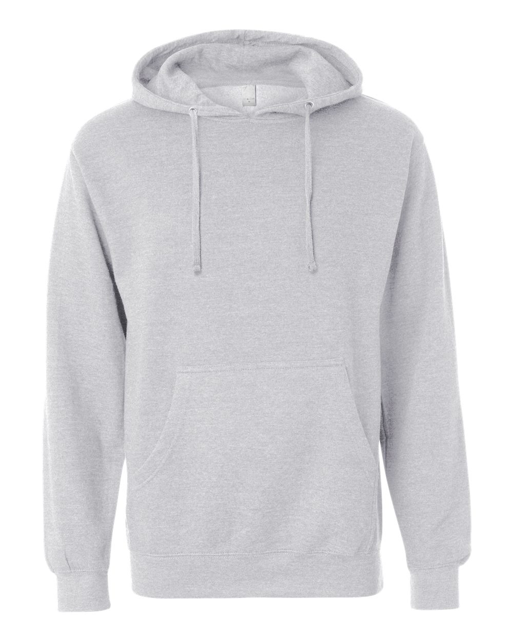 Unisex Midweight Hooded Sweatshirt - Front - B23676352 - Grey Heather