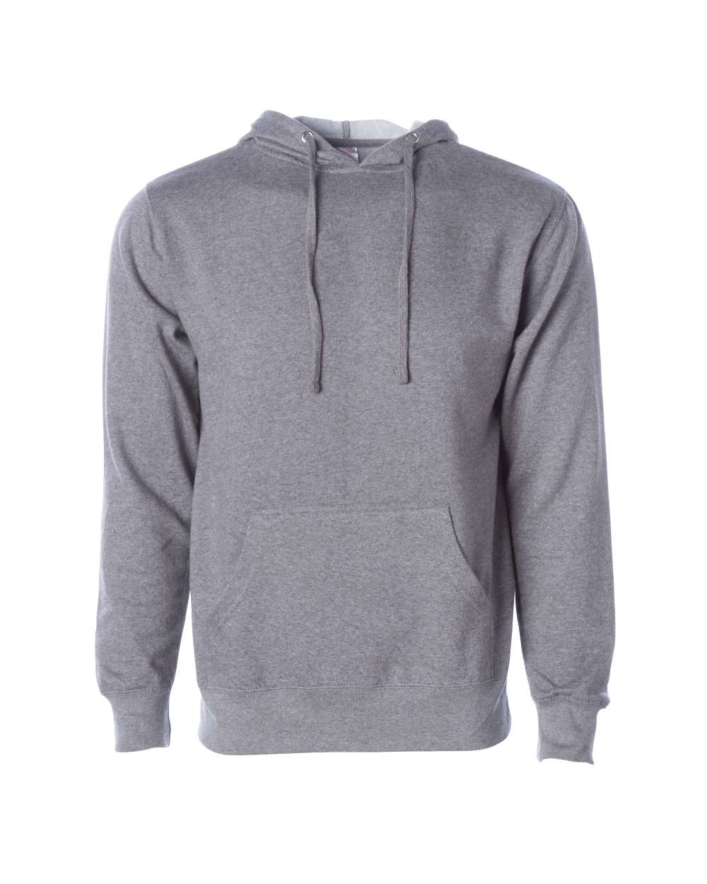 Unisex Midweight Hooded Sweatshirt - Front - B23676362 - Gunmetal Heather