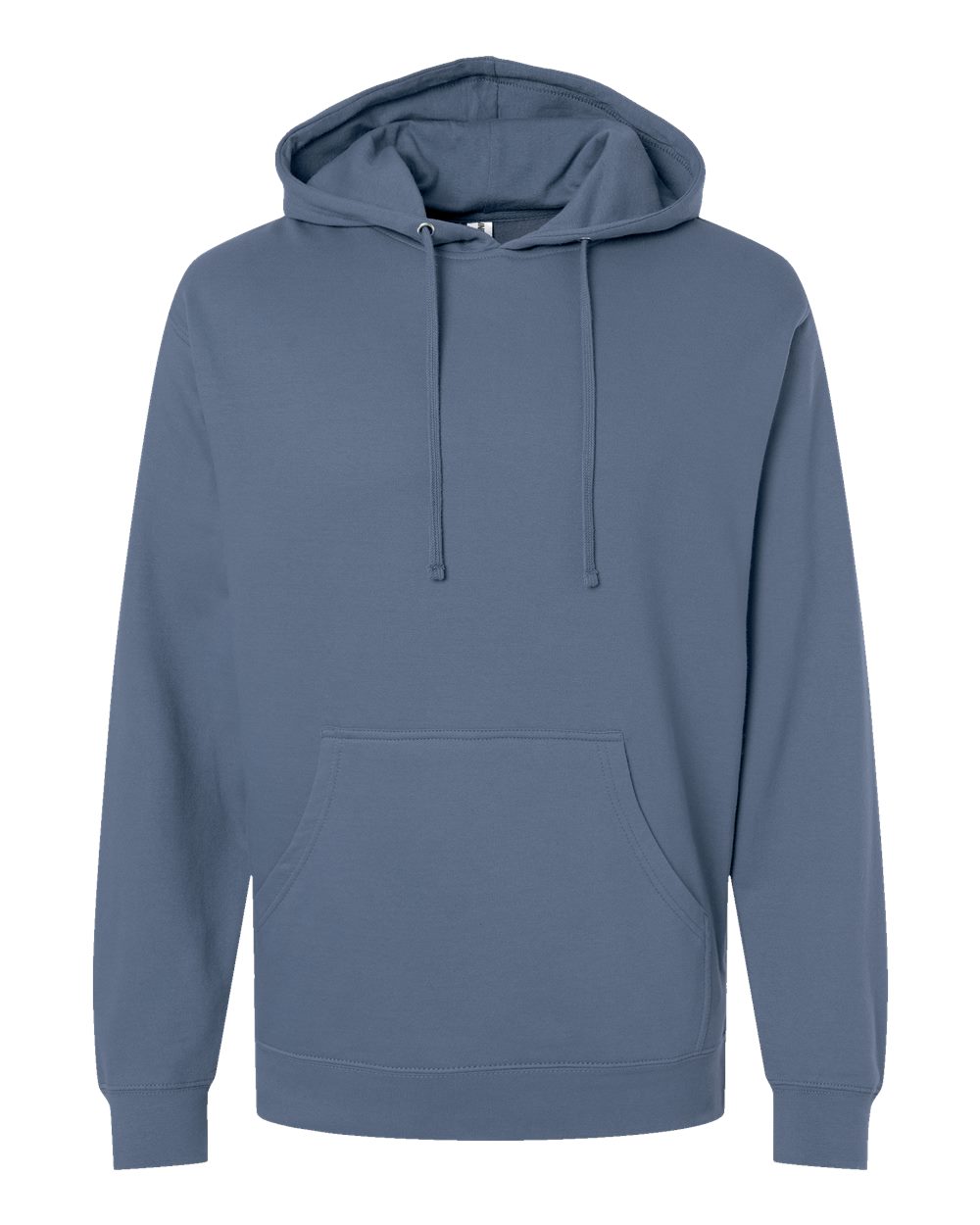Unisex Midweight Hooded Sweatshirt - Front - B23676422 - Storm Blue