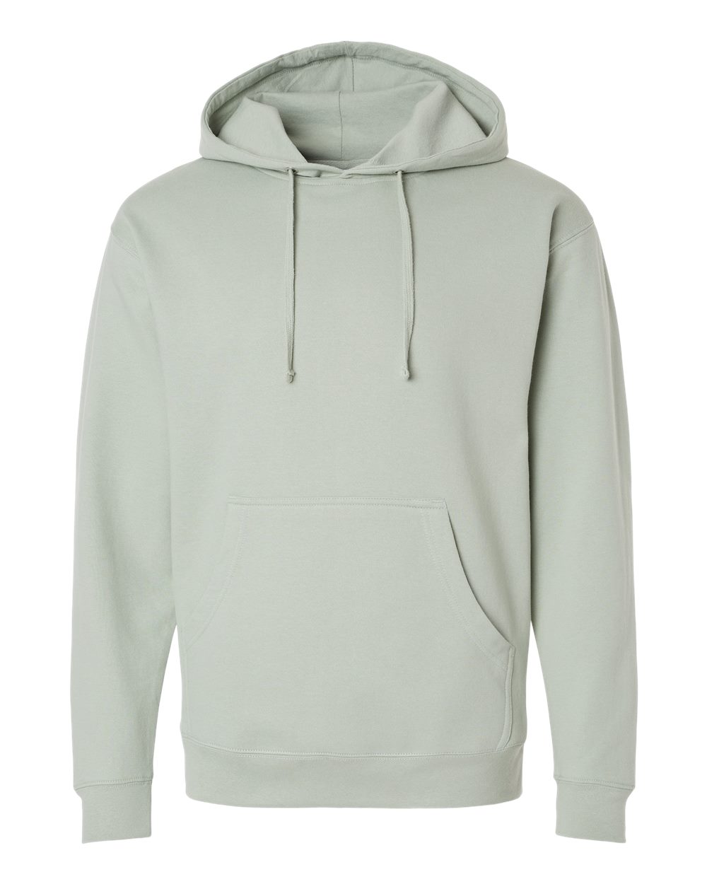 Unisex Midweight Hooded Sweatshirt - Front - B23676432 - Dusty Sage