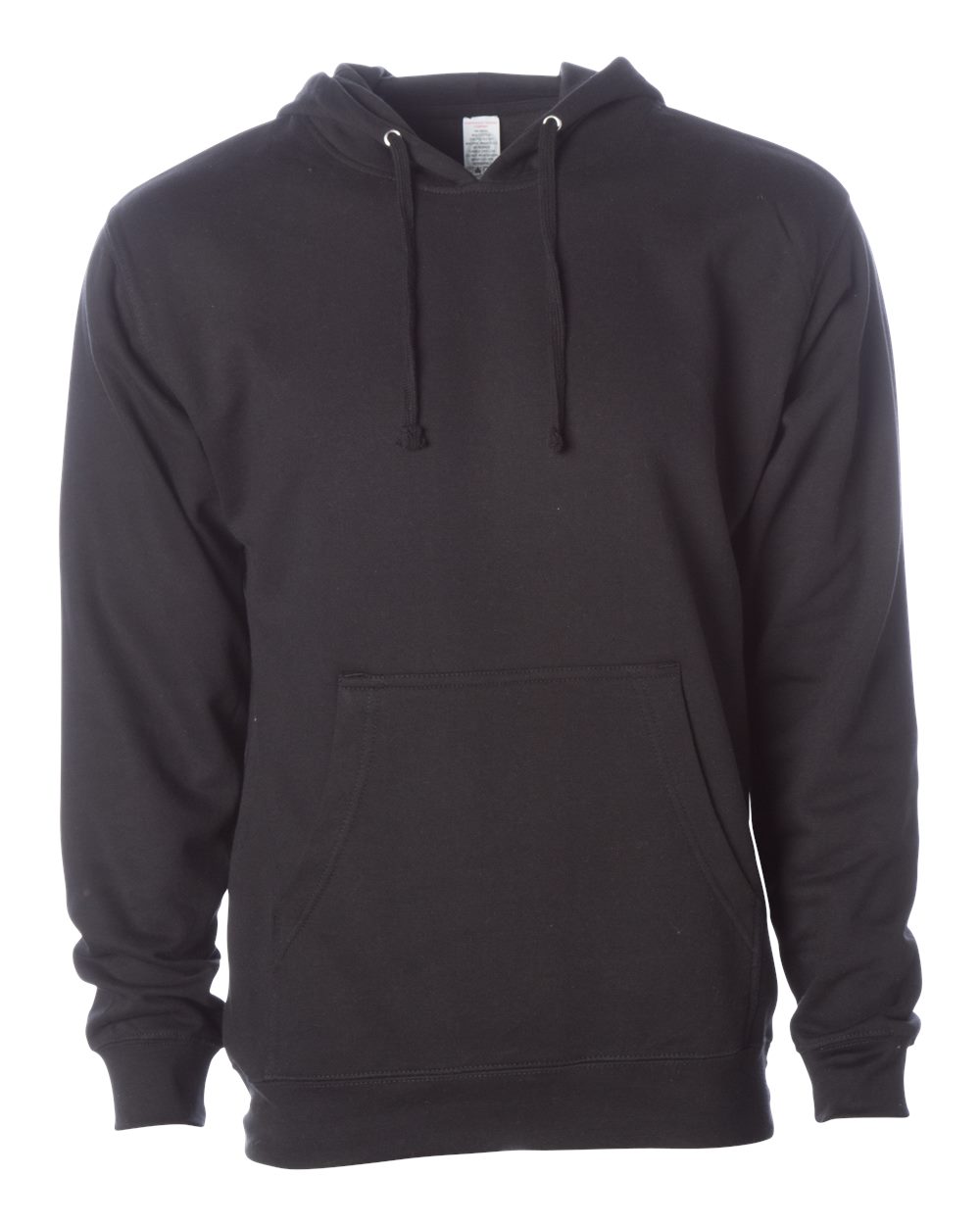 Unisex Midweight Hooded Sweatshirt - Front - B23676502 - Black
