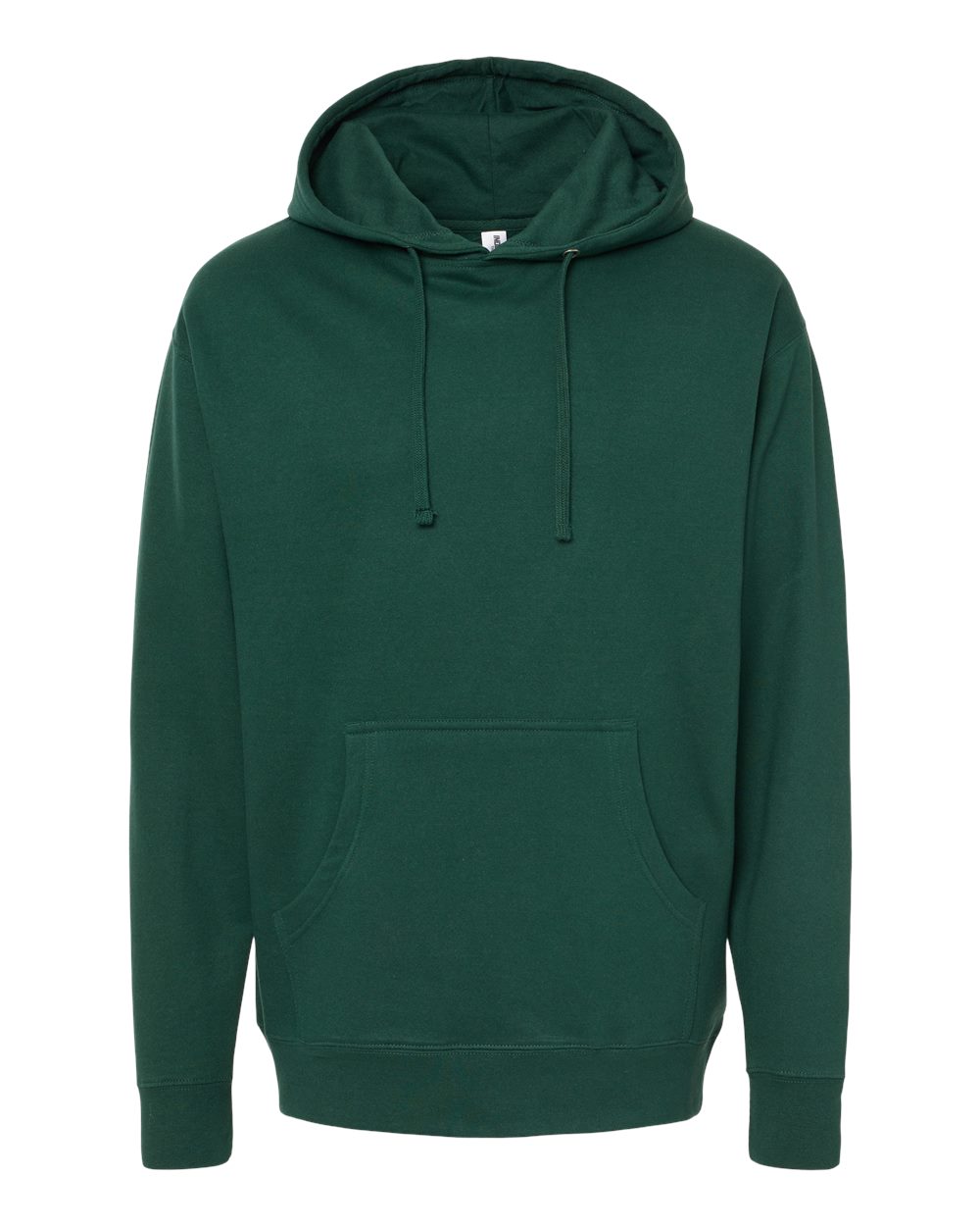 Unisex Midweight Hooded Sweatshirt - Front - B23676542 - Forest Green