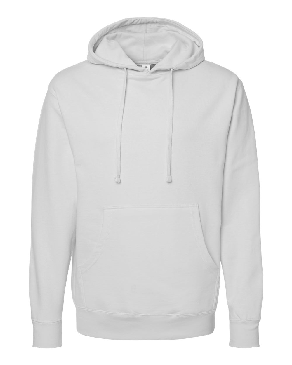Unisex Midweight Hooded Sweatshirt - Front - B23676592 - Smoke