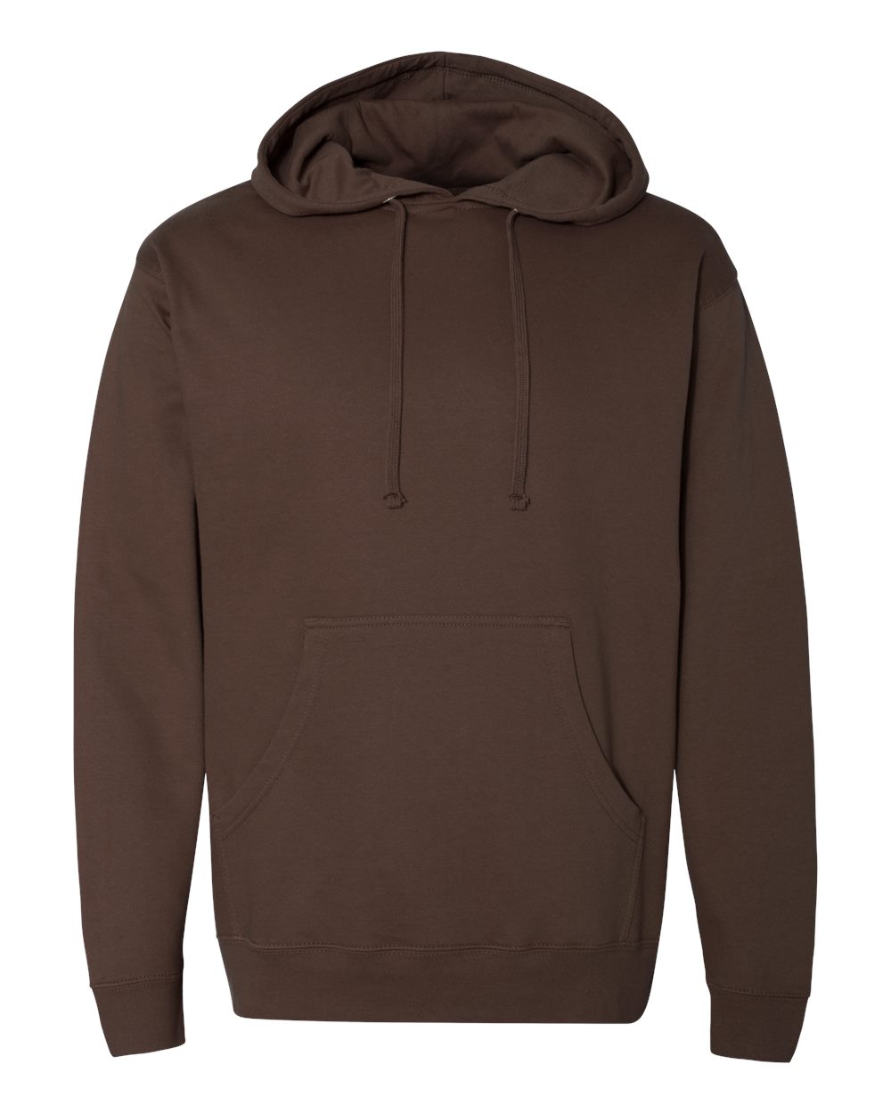 Unisex Midweight Hooded Sweatshirt - Front - B23676602 - Brown