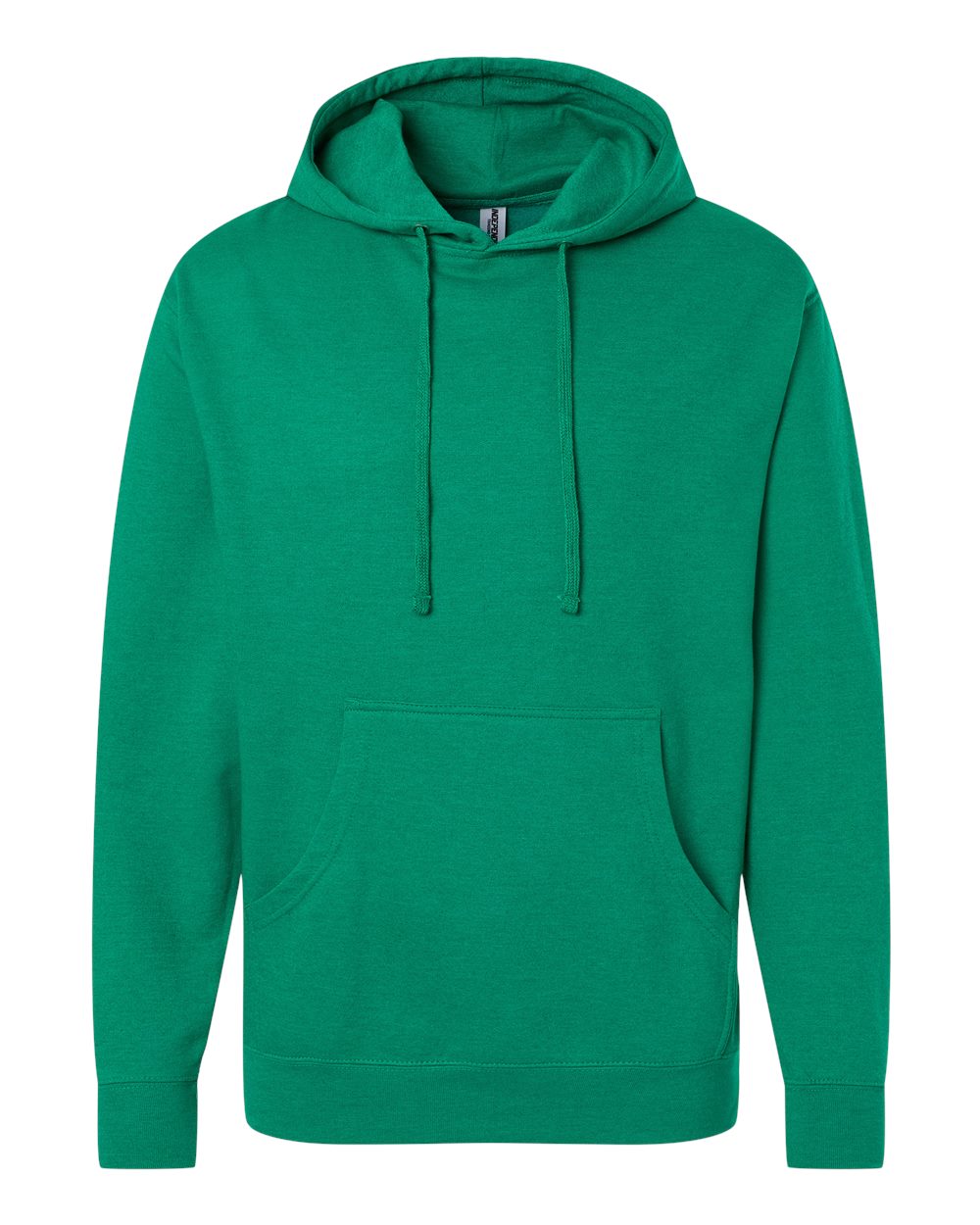 Unisex Midweight Hooded Sweatshirt - Front - B23676612 - Kelly Green Heather