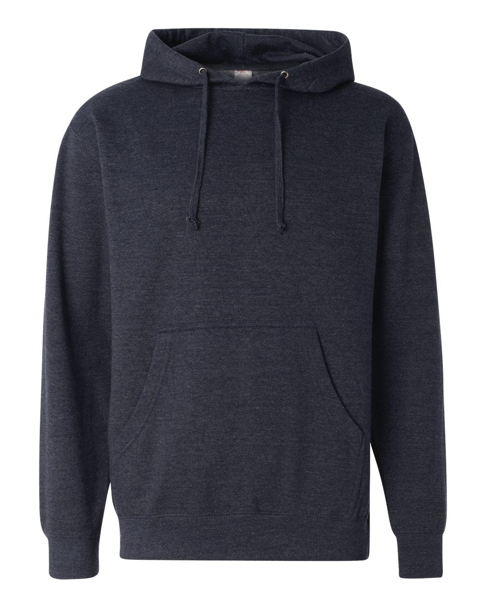 Unisex Midweight Hooded Sweatshirt - Front - B23676633 - Classic Navy Heather