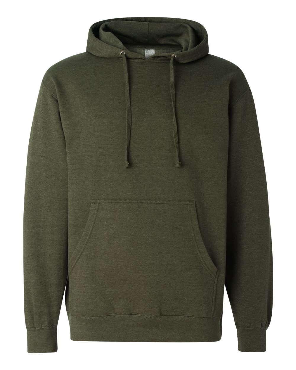 Unisex Midweight Hooded Sweatshirt - Front - B23676642 - Army Heather
