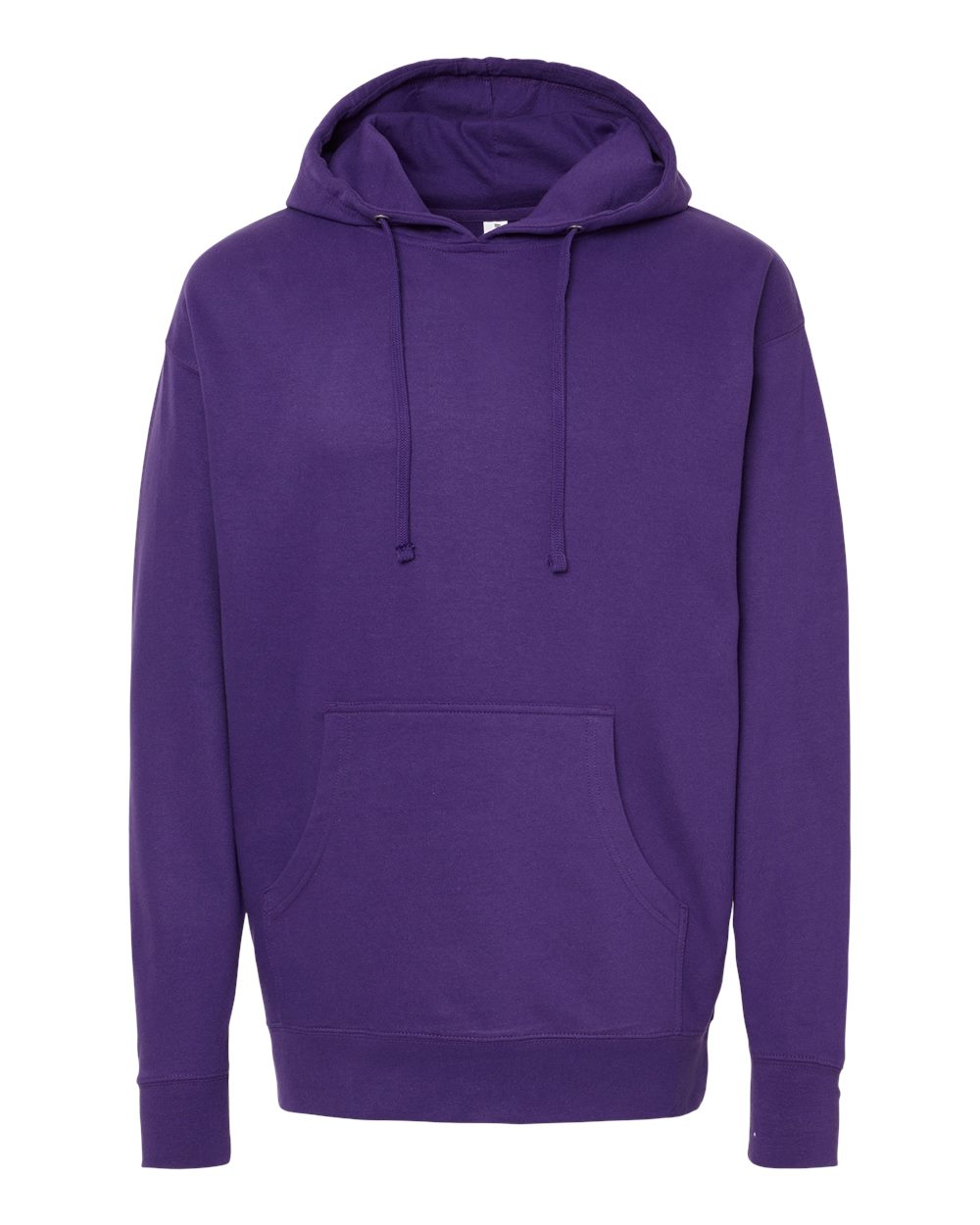 Unisex Midweight Hooded Sweatshirt - Front - B23676722 - Purple