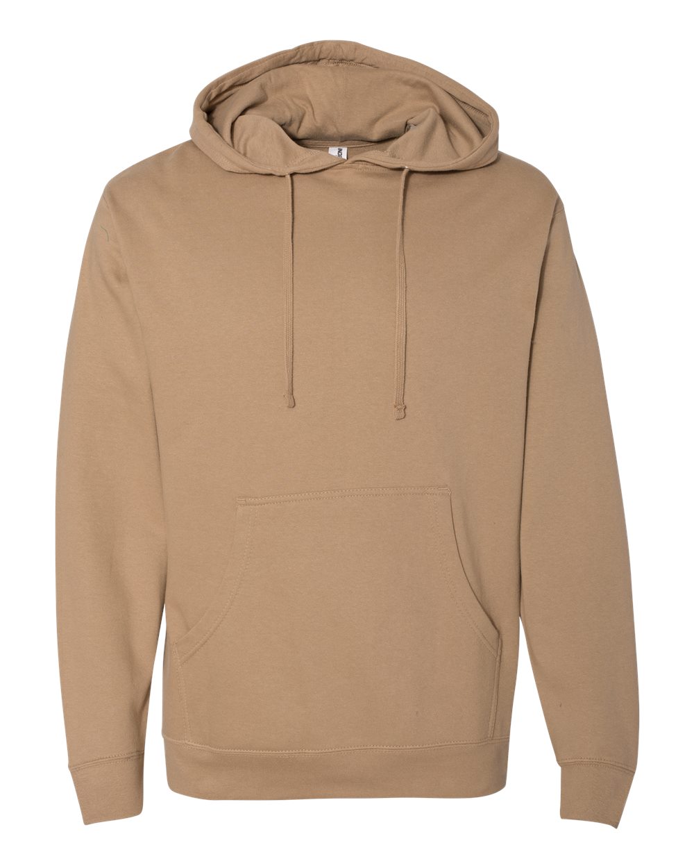 Unisex Midweight Hooded Sweatshirt - Front - B23676732 - Sandstone