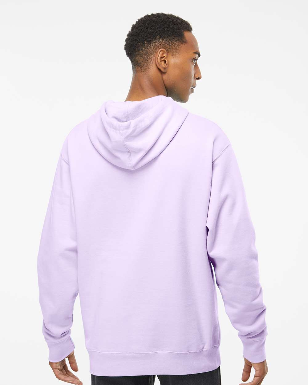 Unisex Midweight Hooded Sweatshirt - OnModelBack - B23676212 - Lavender