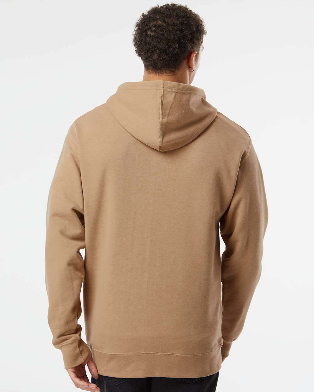 Unisex Midweight Hooded Sweatshirt - OnModelBack - B23676732 - Sandstone