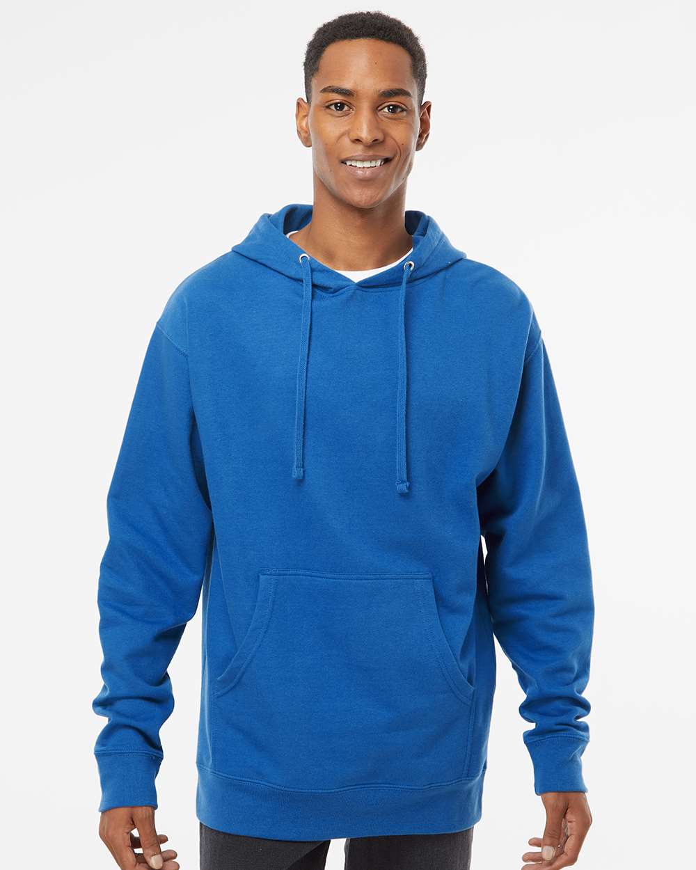 Unisex Midweight Hooded Sweatshirt - OnModelFront - B23676752 - Royal