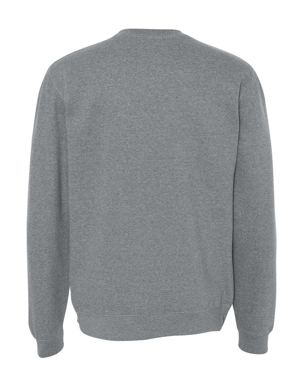 Unisex Midweight Crewneck Sweatshirt - Back - B83676362 - Gunmetal Heather
