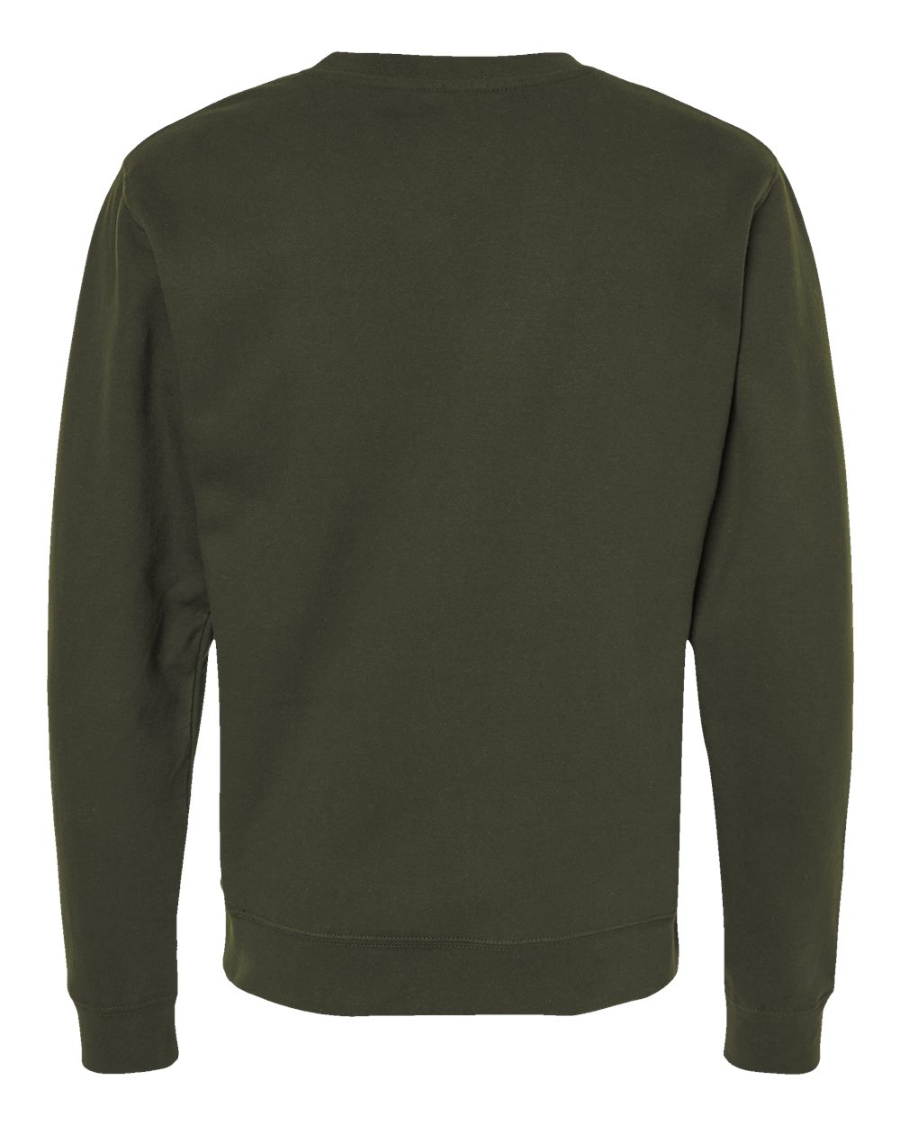 Unisex Midweight Crewneck Sweatshirt - Back - B83676562 - Army