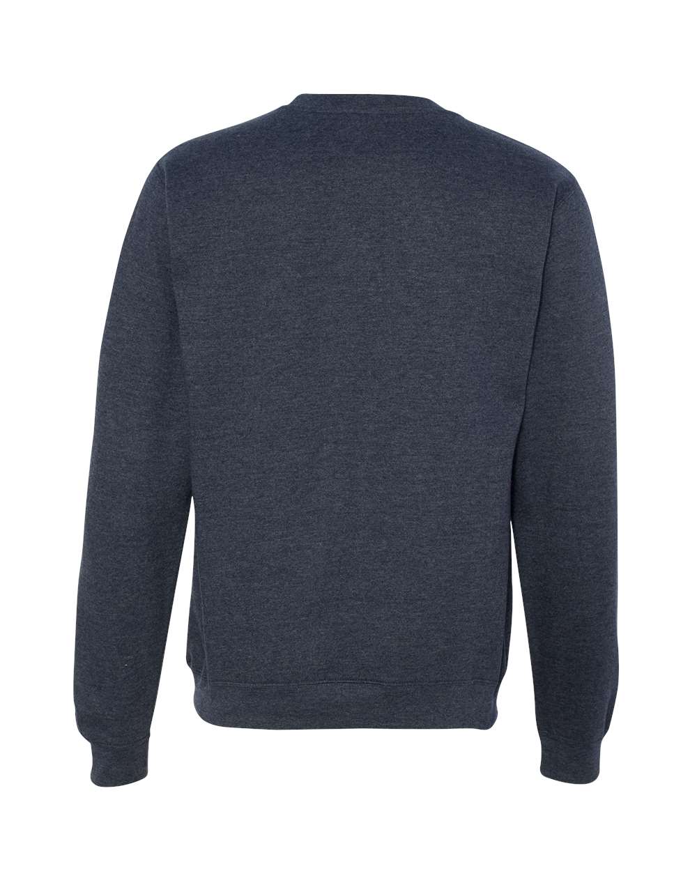 Unisex Midweight Crewneck Sweatshirt - Back - B83676632 - Classic Navy Heather