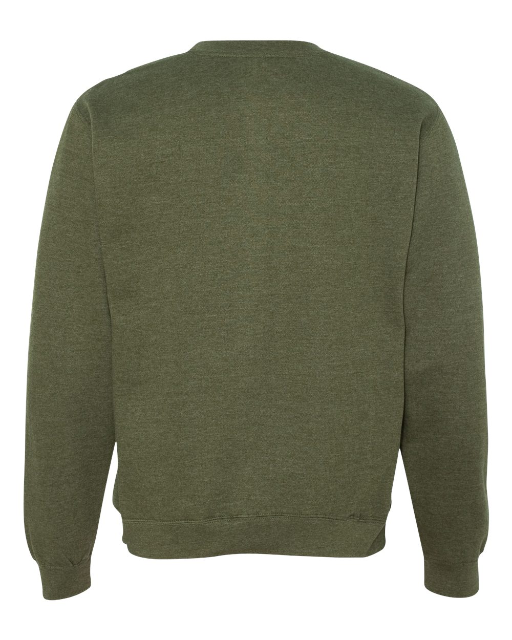 Unisex Midweight Crewneck Sweatshirt - Back - B83676642 - Army Heather