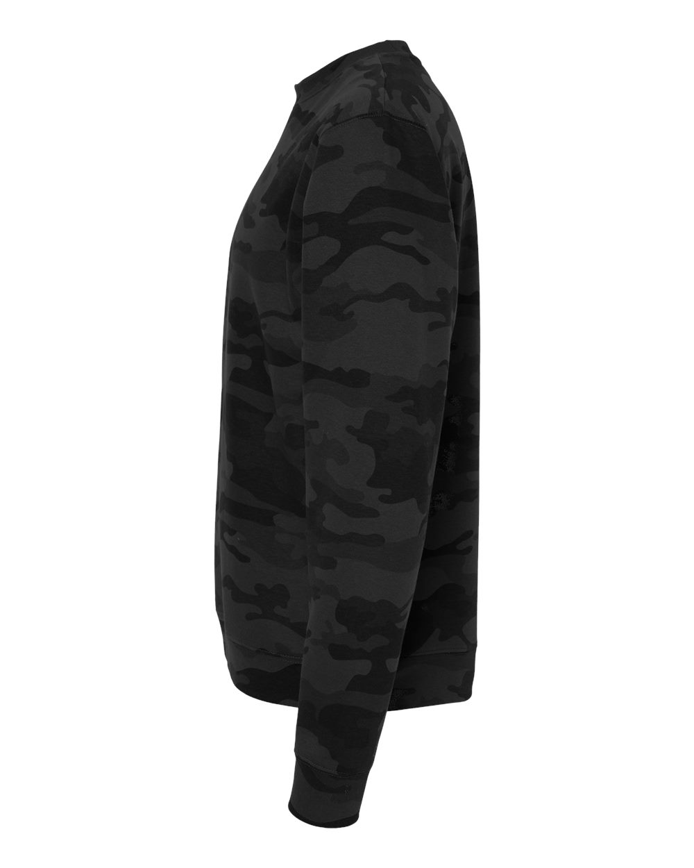 Unisex Midweight Crewneck Sweatshirt - DirectSide - B83676992 - Black Camo
