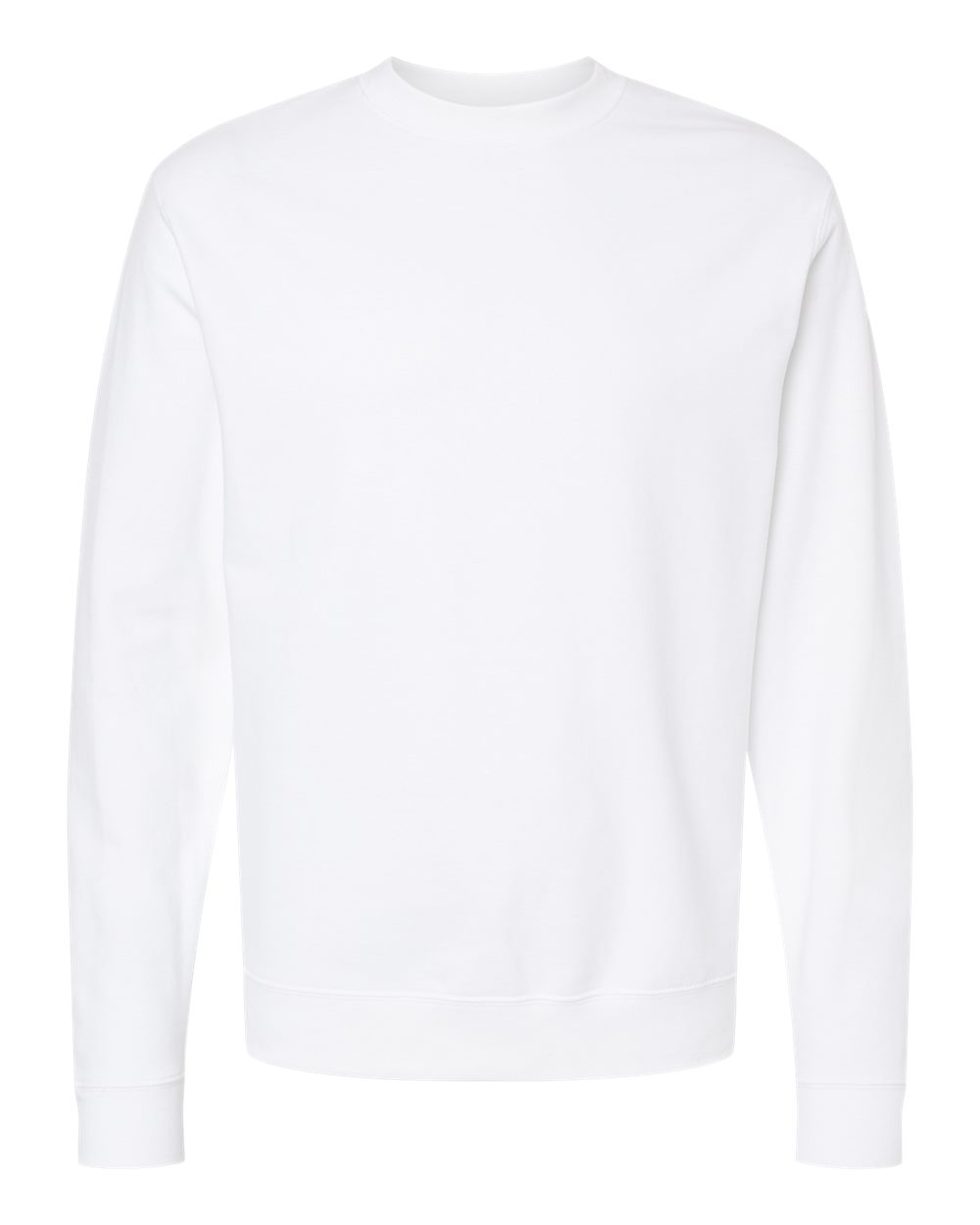 Unisex Midweight Crewneck Sweatshirt - Front - B83676002 - White