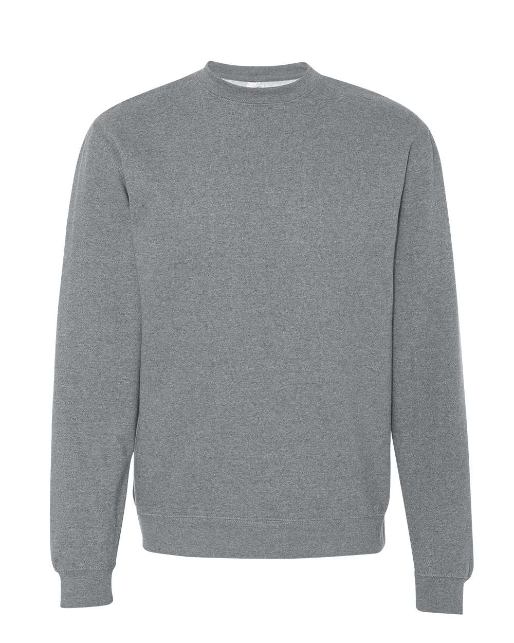 Unisex Midweight Crewneck Sweatshirt - Front - B83676362 - Gunmetal Heather
