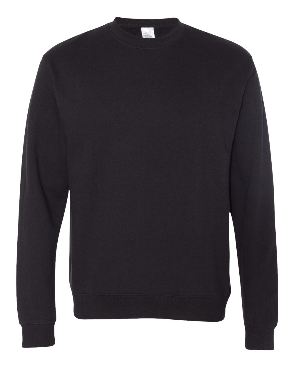 Unisex Midweight Crewneck Sweatshirt - Front - B83676502 - Black