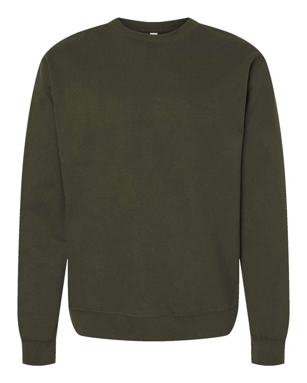 Unisex Midweight Crewneck Sweatshirt - Front - B83676562 - Army