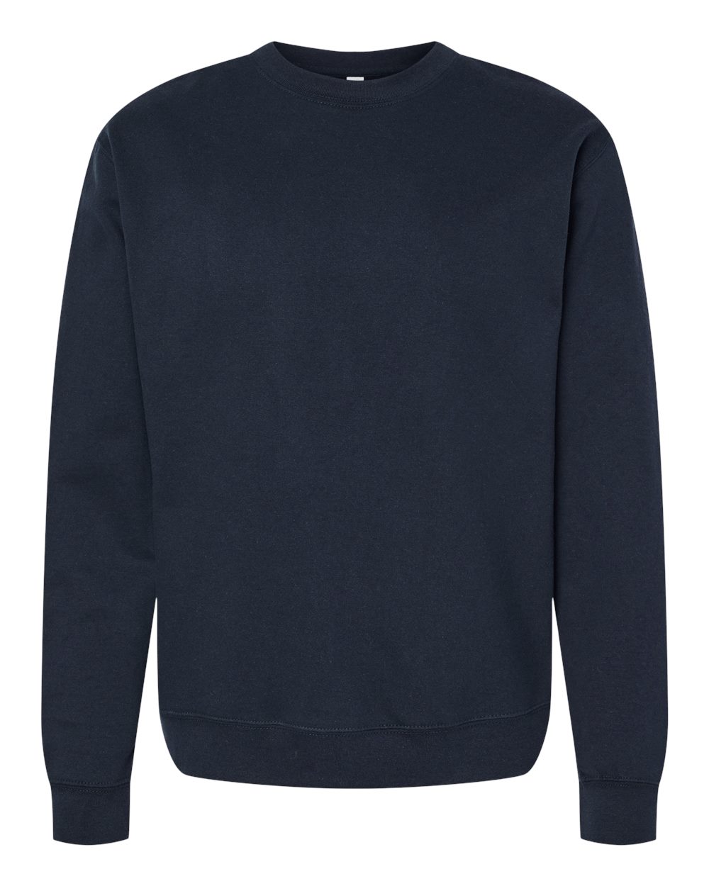 Unisex Midweight Crewneck Sweatshirt - Front - B83676652 - Classic Navy
