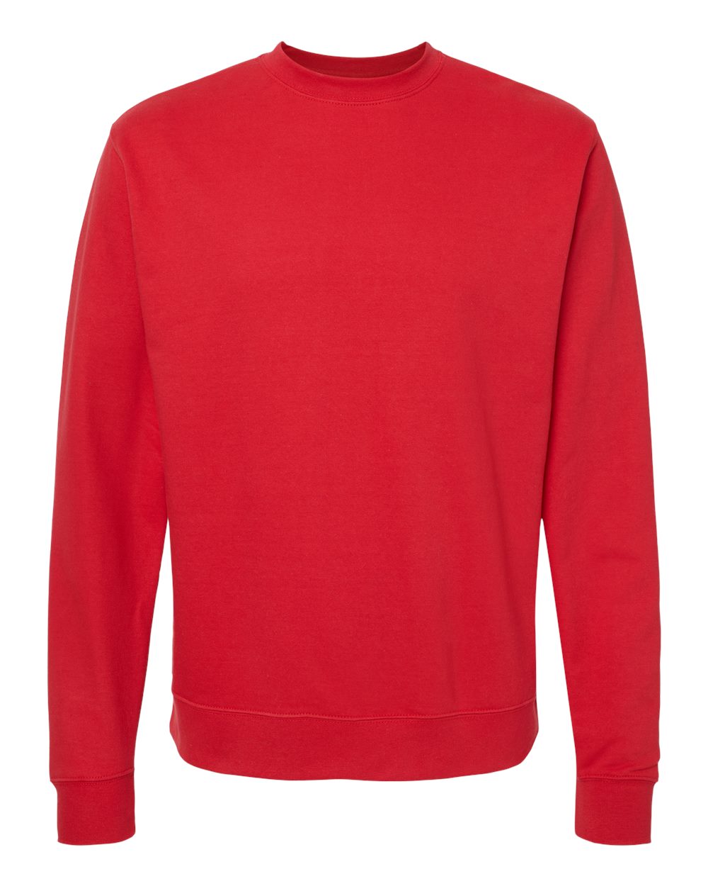 Unisex Midweight Crewneck Sweatshirt - Front - B83676702 - Red