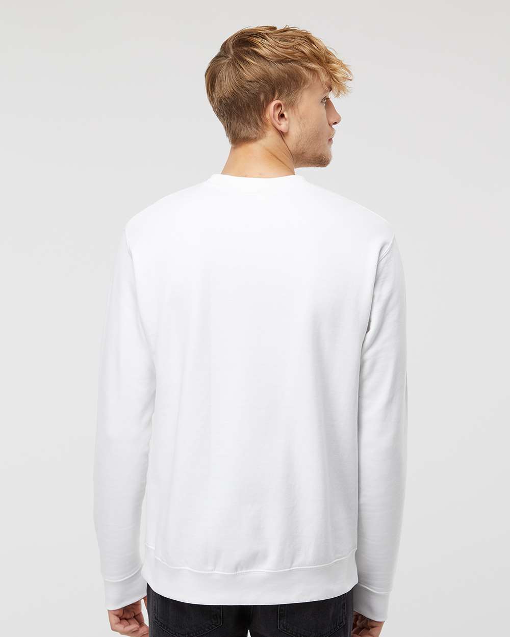 Unisex Midweight Crewneck Sweatshirt - OnModelBack - B83676002 - White