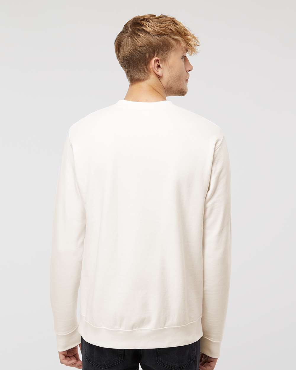 Unisex Midweight Crewneck Sweatshirt - OnModelBack - B83676262 - Bone