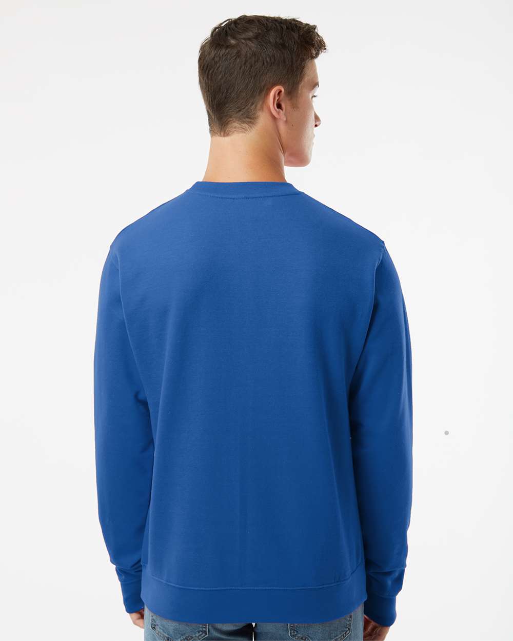Unisex Midweight Crewneck Sweatshirt - OnModelBack - B83676762 - Royal