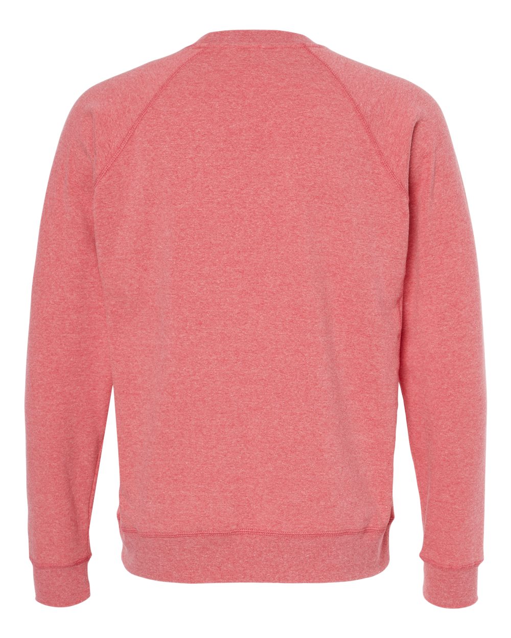Unisex Special Blend Raglan Crewneck Sweatshirt - Back - B82576033 - Pomegranate