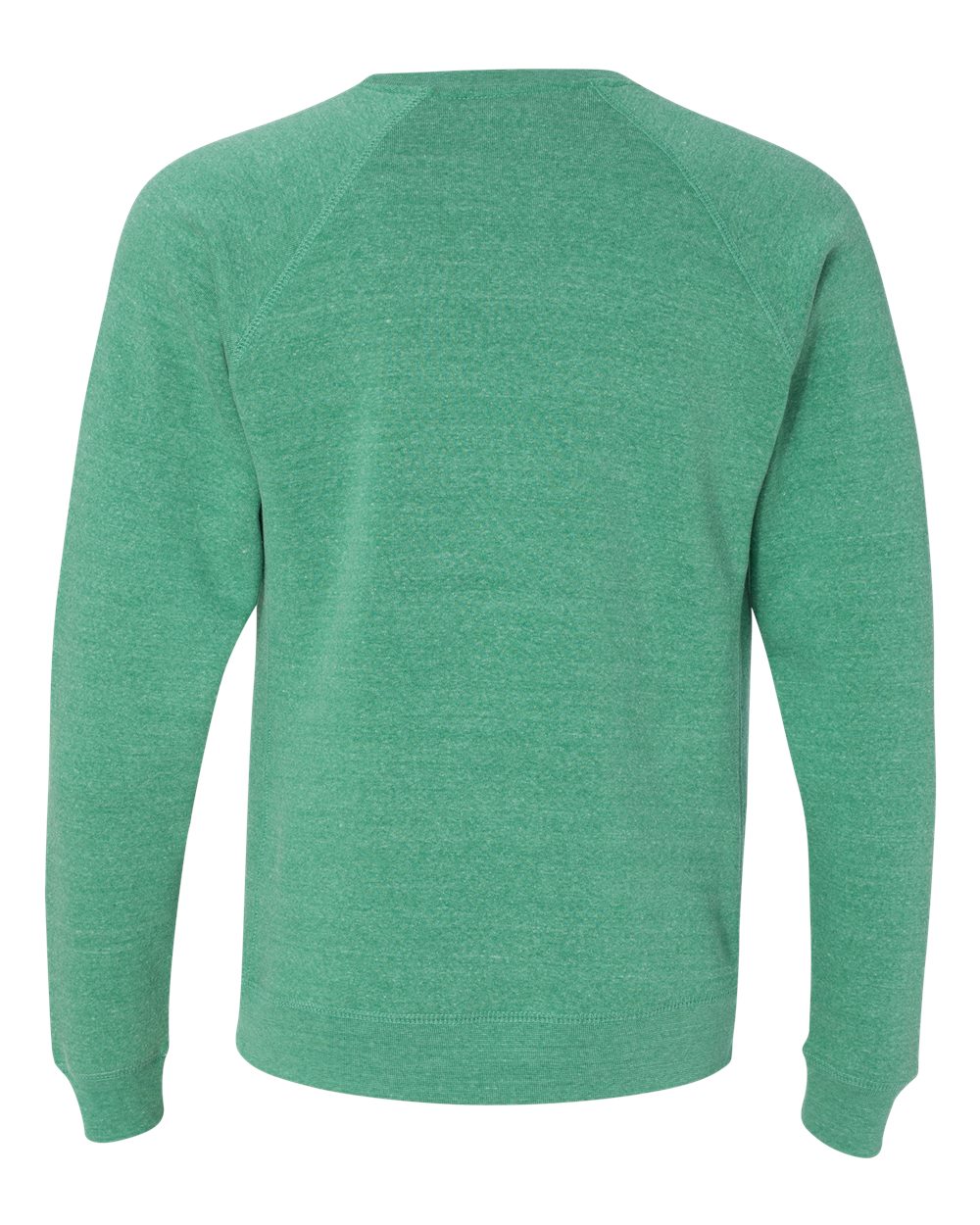 Unisex Special Blend Raglan Crewneck Sweatshirt - Back - B82576053 - Sea Green