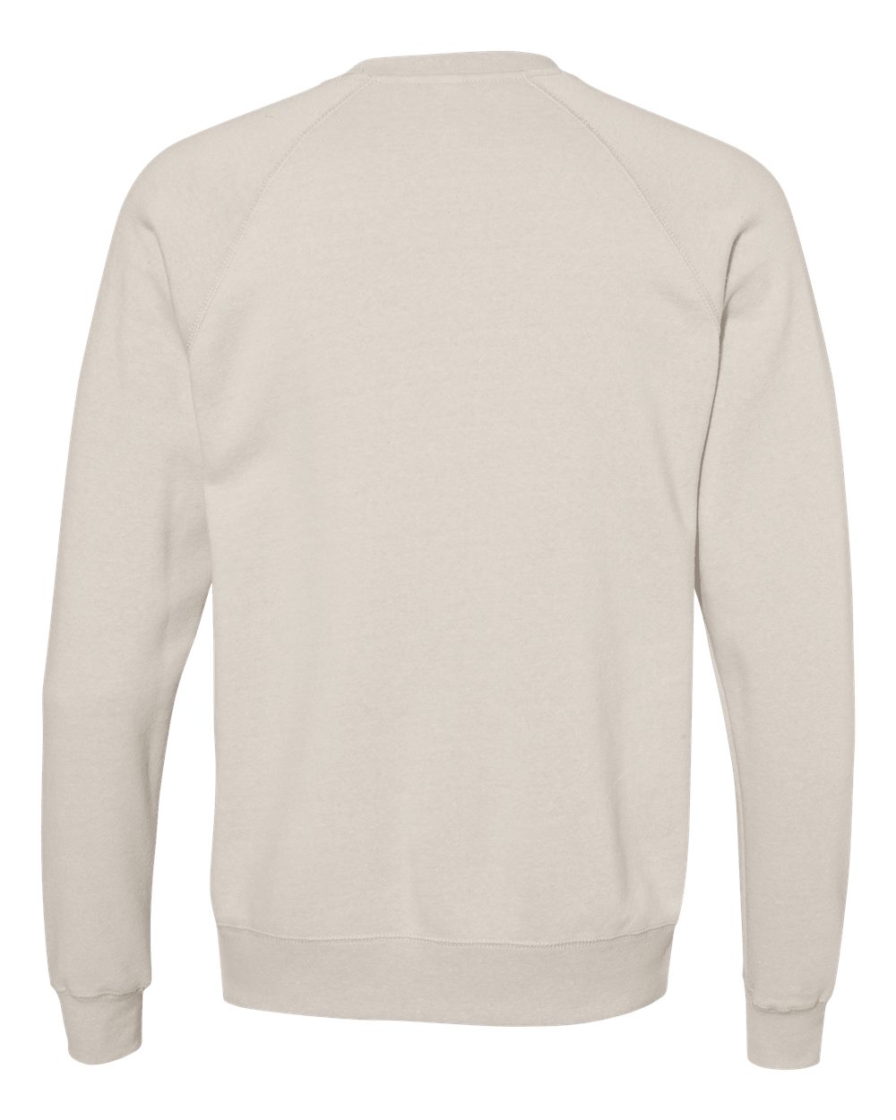 Unisex Special Blend Raglan Crewneck Sweatshirt - Back - B82576242 - Stone Heather