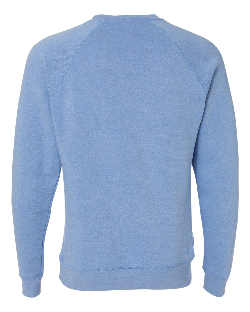Unisex Special Blend Raglan Crewneck Sweatshirt - Back - B82576682 - Pacific